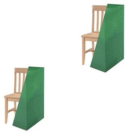 KAV Gartenstuhlabdeckung für Garten, Terrasse, Outdoor, atmungsaktiv, wasserdicht und UV-beständig, Grün (64 x 64 x 120 cm) (2)