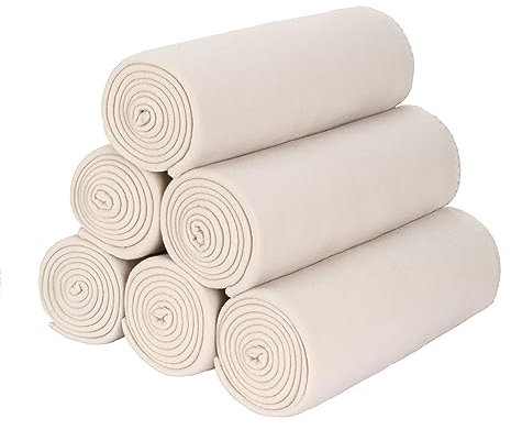 Special SG Glory FleeceÜberwurfdecke, leicht, warm, weich, gemütlich, haustierfreundlich, Fleecedecke, einfarbig, für Zuhause, Bett, Sofa, Wohnheim, Büro, Hochzeit, Geschenke, Outdoor (Beige, 6