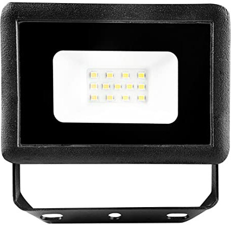 NEO TOOLS Strahler Leistung 10W, 800 Lumen, 230V 50Hz, SMD LED, Betriebsdauer 36 000h, 6500K, Aluminiumgehäuse, IP65, Leuchtwinkel 120 Grad, Kabel 15 cm, Drehbügel zum Aufhängen