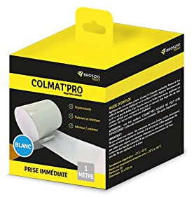 Broszio Tools Ruban adhésif antifuites COLMAT'PRO | Adhésif de réparation étanche 1 mètre