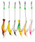 Gambero Bionico Luminoso, Esche Morbide Per Pesca, Esca Artificiale in Silicone, Gamberetti Esche Con Ami Affilati Per Canne da Roccia, Mare e da Tavolo(6 Pc)