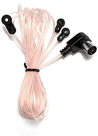 Indoor FM Radio Antenna 75 Ohm F Type Male Plug FM Antenna for Stereo Receiver Coaxial Cable Wire Antenn for Home Radio Stereo Signal Receiver Aerial