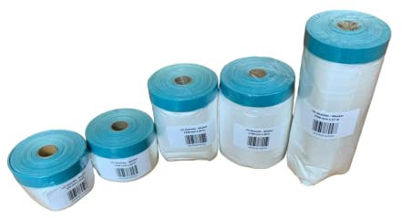 Generisch UV-Masker Abklebefolie Malerfolie Folie Tape für Malerarbeiten in Profiqualität von Breite 550-2700 mm x Länge 17/20 m Klebebandbreite 16 mm (550x20)