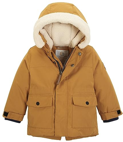 first instinct by killtec Kids Functional Parka mit Kapuze FIOW 26, Color:Camel, Size:86/92