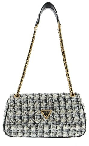 GUESS Giully Convertible Crossbody Flap Bag Grey Multi