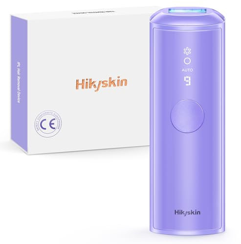 Hikyskin Depiladora Laser Hielo Zafiro - 10 Minutos de Depilación de Cuerpo Completo, 9 Niveles y 21J, Depiladora Luz Pulsada Indolora para Mujeres, Hombres, Bikini, Cara, Cuerpo, Azul