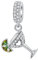 BIZK Sektglas & Zitronenscheibe Charm-Anhänger für Armband 925 Sterling Silber Charm Bead Pendant für Europäische Armbänder und Halsketten