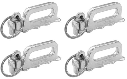 Lasiprofi Vierfach Airline Fitting| SET4 | 2500 daN | Zurrpunkt für alle Airlineschinen | passen in LKW, Anhänger und Kleintransporter mit vorhandenen Airline Zurrschienen |