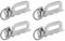 Lasiprofi Vierfach Airline Fitting| SET4 | 2500 daN | Zurrpunkt für alle Airlineschinen | passen in LKW, Anhänger und Kleintransporter mit vorhandenen Airline Zurrschienen |