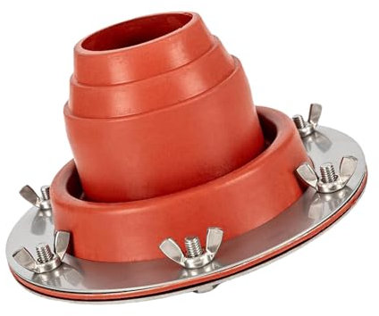 Generisch Dachrohr-Einfassungsset, Ofenrohr-Einfassung für Zelt,Silikon-Rohrmanschette blinkt - Flexibler Dachheber-Rohrschuh, Verbrühungsschutz für sicheres Camping, Zeltschuppen im Freien