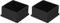 QUARKZMAN 2Pcs Embouts de Pied de Chaise Carrés en PVC, 60mm x 60mm OD, Noirs, Patins de Pied de Meuble, Capuchons de Protection de Sol pour Table de Patio, Armoire, Lit et Autres Meubles