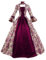 Robe Rétro Médiévale Femme Renaissance Baroque Robes Médiévale Rétro Manches Trompette Victorienne Gothique Robe Grandes Tailles Maxi Carnaval Halloween Fête Femmes Cosplay Carnaval Victorien