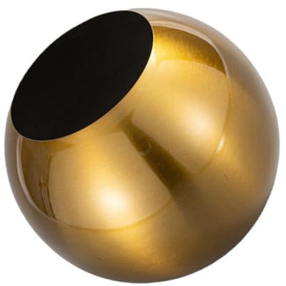 GAROZATION Pot De Fleurs Sphérique Inoxydable Doré Petite Décoration De Bureau Et Maison pour Plantes Succulentes Vase Élégant Et pour Espaces Restreints