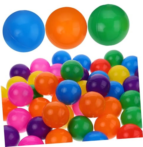 QUMIIRITY 50 Pcs Bola Bebé para Niños Pequeños Bebe Jugar Bolas De Colores del Océano Bolas De Bolas De Colores Favores De Fiesta De La Tienda De La Piscina El Plastico
