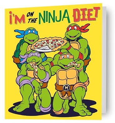 Danilo Promotions LTD Tortues ninja, générique, carte d'anniversaire