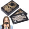 Wasserfeste Spielkarten,Totenkopf-Spielkarten - Pokerkarten aus PVC mit Totenkopfprägung - Glattes Spieldeck, folienbeschichtete flexible Karten mit Aufbewahrungsbox für Familienspielparty, Texas Hold