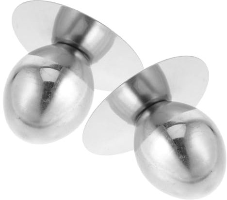 PRETYZOOM Stainless Steel Olive Universal Pot Lid Replacement Knobs Handles for Cookware Pressure Cooker Silver