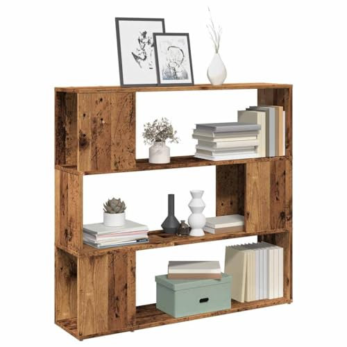 Myheimly Bücherregal/Raumteiler Altholz-Optik 100x24x94 cm