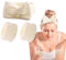 OWITER Hautpflege-Stirnband und Armbänder, Make-up-Stirnband, Handgelenkbänder für Gesicht (Creme, 1 Stück (1 Stück)