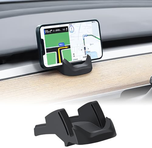 FDAIUN Supporto per cellulare auto per Tesla Model 3 2021-2023/Model Y 2021-2024, girevole a 360°, supporto per cellulare da auto con un pulsante per smartphone da 4,7 a 7 pollici