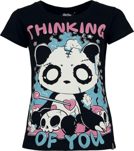 Cupcake Cult Thinking of You T Shirt Frauen T-Shirt schwarz XL 100% Baumwolle Kawaii