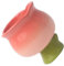 HOMOBABE Ceramic Tulip Ice Cup Con Floral Tazón para Gelato Sorbete y Dulces de Limpiar