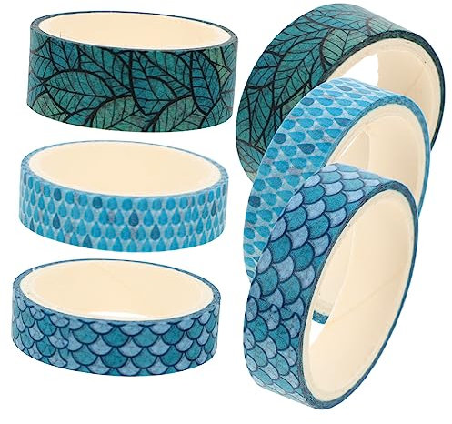 Gatuida 6rollen Washi-tape Klebeband Japanisches Papierklebeband Dekoratives Washi-klebeband Für Diy Scrapbooking Planerbedarf Bastelband Journal-klebeband