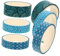 Gatuida 6 Rollen Washi Tape Japanisches Papier Klebeband Grüner für DIY Handwerk Journaling und Kreative Dekoration Einfach Abreißbar ohne Rückstände