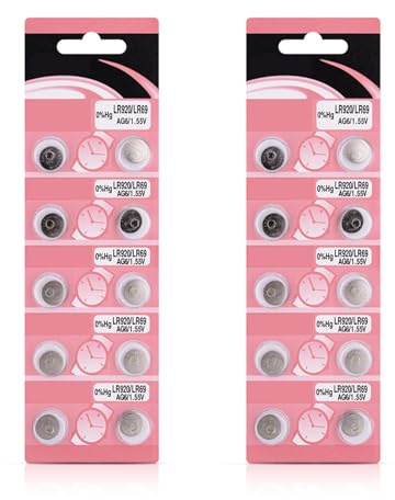 AG6 LR920 Alkaline-Knopfzellen, 10 Stück/20 Stück, leistungsstarke, super alkalische Knopfzelle für Leuchten, Medizin, Gadgets, Knopfzelle