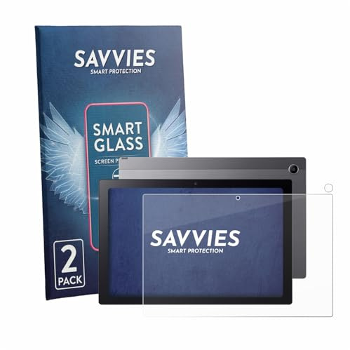 Savvies 2 Stück Panzer Schutz Glas für Acer Chromebook Tab 311 (Display+Kamera) Schutzfolie HD, Blasenfrei, Stoßfest, Displayschutz