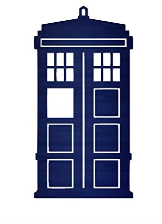 Doctor Police Box Who Aufkleber für Fenster, Laptop, Auto, 10,2 cm hoch