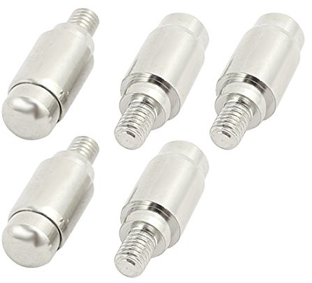 sourcingmap 5Pcs P257 16mm Lenght Spring Loaded Contact Testing Test High Current Probe Terminal