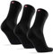 DANISH ENDURANCE 3 Paires de Chaussettes en Laine Mérinos, Respirantes & Anti Odeurs, Homme Femme, Noir, 39-42