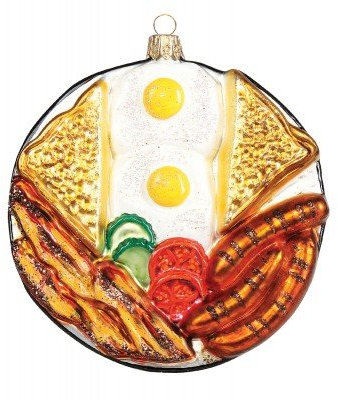 Gartenschätze Christbaumschmuck Tannenbaumschmuck Amerikanisches Frühstück, 1338, 10 cm