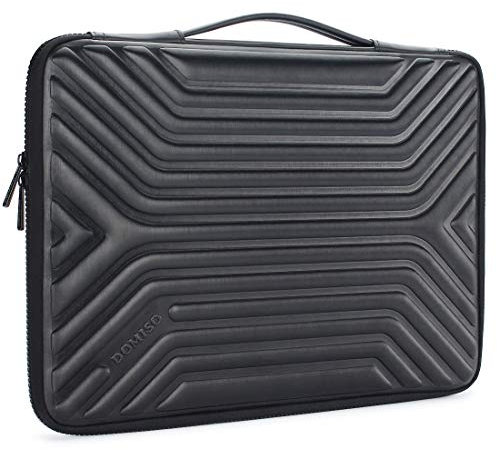 DOMISO 15.6 Shockproof Waterproof Laptop Sleeve with Handle Lightweight Soft EVA Tablet Case for 15.6 Inch Laptops/Apple/Lenovo IdeaPad/Acer Aspire E15 / HP ENVY 15 / Dell/ASUS, Black