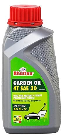 Rhutten, Olio Garden per Attrezzi da Giardino, per Motori 4Tempi SAE 30, Minerale, 600ml