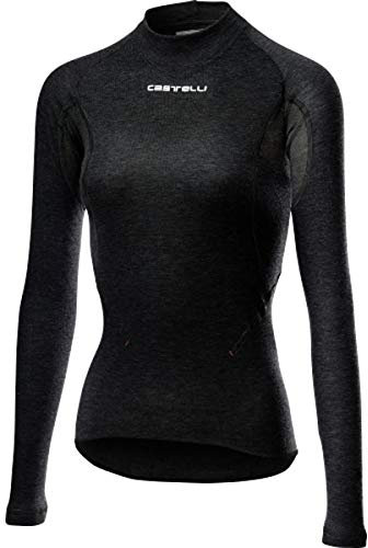 CASTELLI Damen Flanders 2 W WARM LS Sweatshirt, Schwarz, M