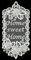 Plauener Spitze Home Sweet Home Fensterbild 20x41 cm + Saugnapf Spitzenbild Fensterdeko