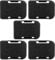Lithium Battery Storage Rack, 5Pcs Battery Holder Wall Mount Storage Shelf Rack, Fixing Bracket Suitable for 18V Batteries and for 18V Batteries.(Black)