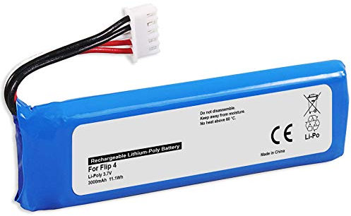 Ersatz-Akku kompatibel mit JBL GSP872693 01 für JBL Flip 4, Flip 4 SE Special Edition [3000mAh - 3.7V - LiPo - 100% kompatibel]