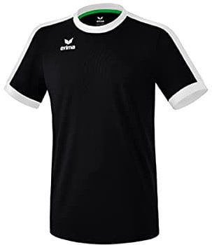 Erima Unisex Erwachsene Retro Star Trikot (3132125), schwarz/weiß, XL