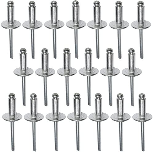 AERZETIX - C48169 - Lot de 20 Rivets aveugles Ø5x12mm à tête large 14mm - DIN 7337 C - rivet pop à rupture de tige - en aluminium/acier