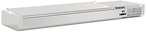 Polar G-Series Counter Top Prep Fridge with Lid - 5 x GN 1/4