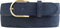 BELTINGER Damen-Gürtel aus Veloursleder 3,5 cm | Velour-Ledergürtel für Damen 35mm | Wildleder-Gürtel mit runder, goldener Gürtelschließe | Marine 95cm