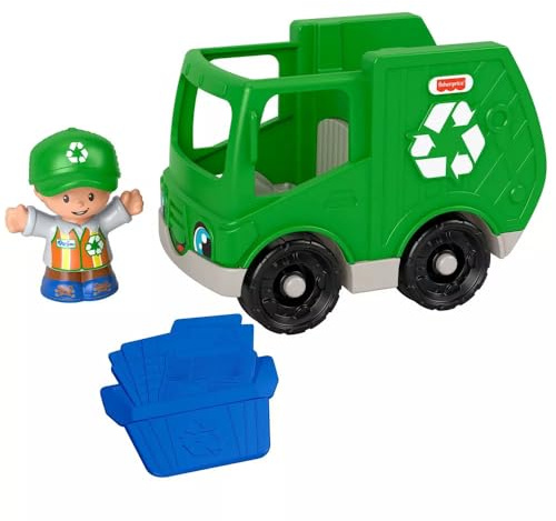 Fisher Price Little People Vehicle and Figure - Recycling Truck