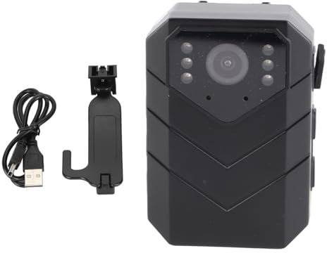 4K Polizei Körperkamera, 1080P HD WiFi Körper getragen Kamera mit Rückenclip, wasserdichte tragbare Körper Cam mit Nachtsicht Bewegungserkennung