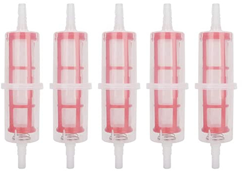 Confezione 5 Filtri, Filtro Benzina, Filtro Carburante, Filtro Carburante, Filtro Carburante Rapido per Carrelli Elevatori, Tubo 8 Mm/0,3 Pollici o 10 Mm/0,4 Pollici