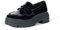 The Drop Ryan Slipper mit Lug-Sohle Halbschuhe, Schwarzes Lack, 36 EU