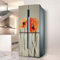 Targawerelax Fridge wraps kitchen fridge stickers cover full doors, fridge sticker full covering door fridge covers decor, freezer skins wall stickers for kitchen decal, Blooming Poppy flower