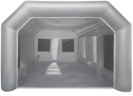 Cabina di Verniciatura Gonfiabile, Tenda Verniciata con Finestra Trasparente e Filtrazione Dell'aria, Cabina di Spruzzo, Grande Tenda per Auto